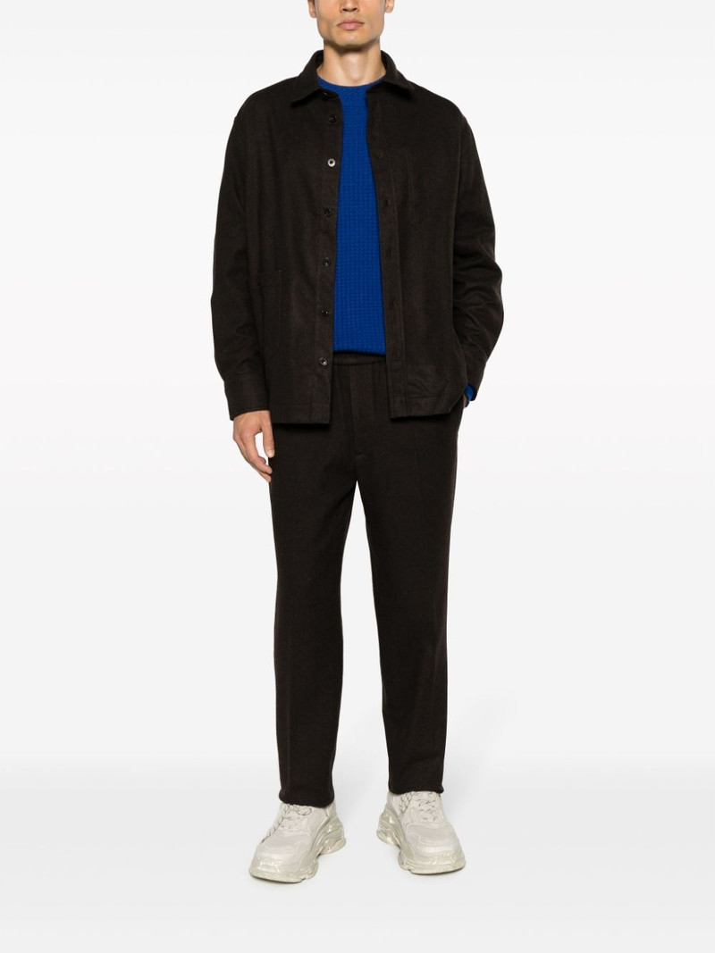 Étude Romance flannel straight-leg trousers outlook