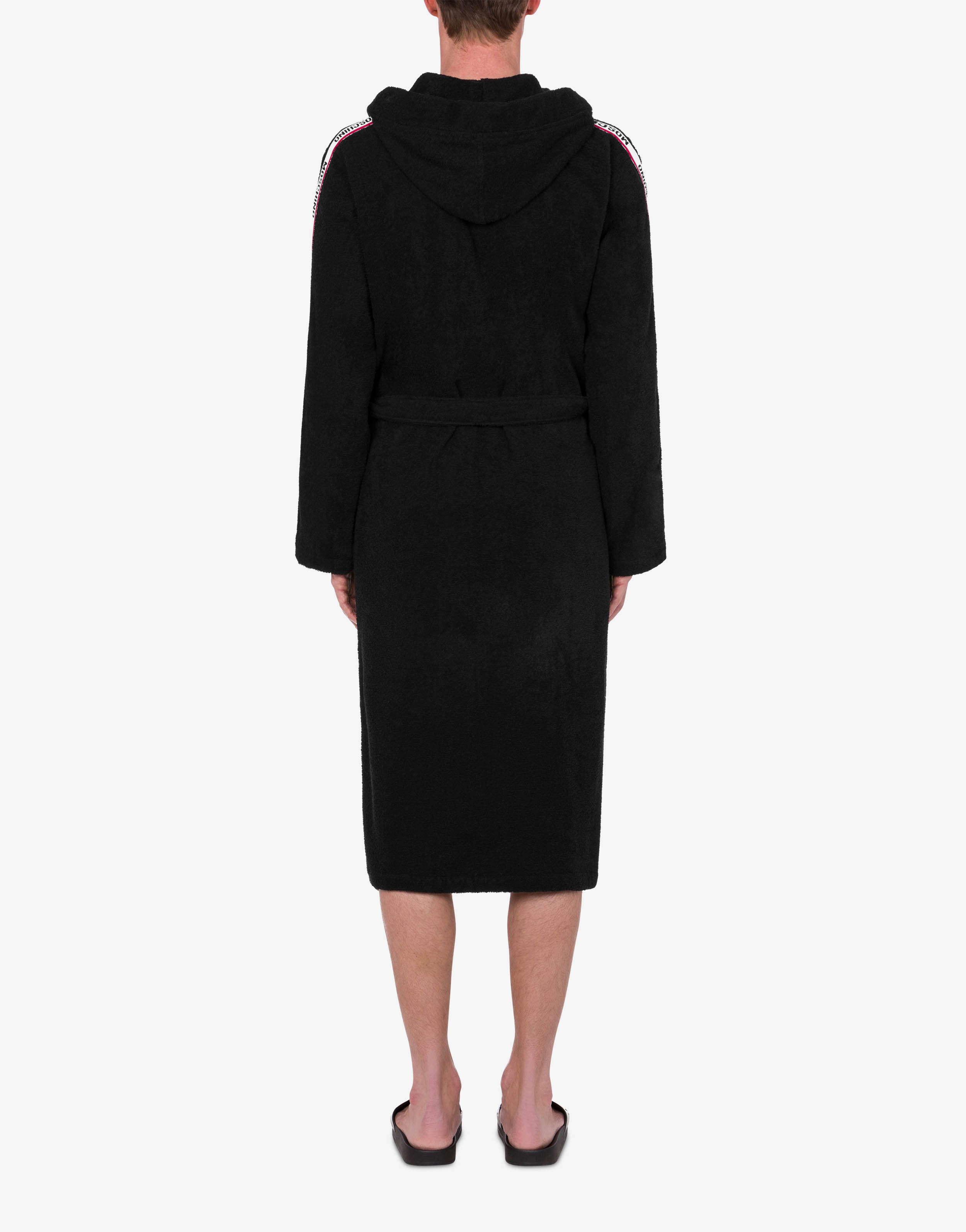 LOGO TAPE TERRY CLOTH BATHROBE - 3