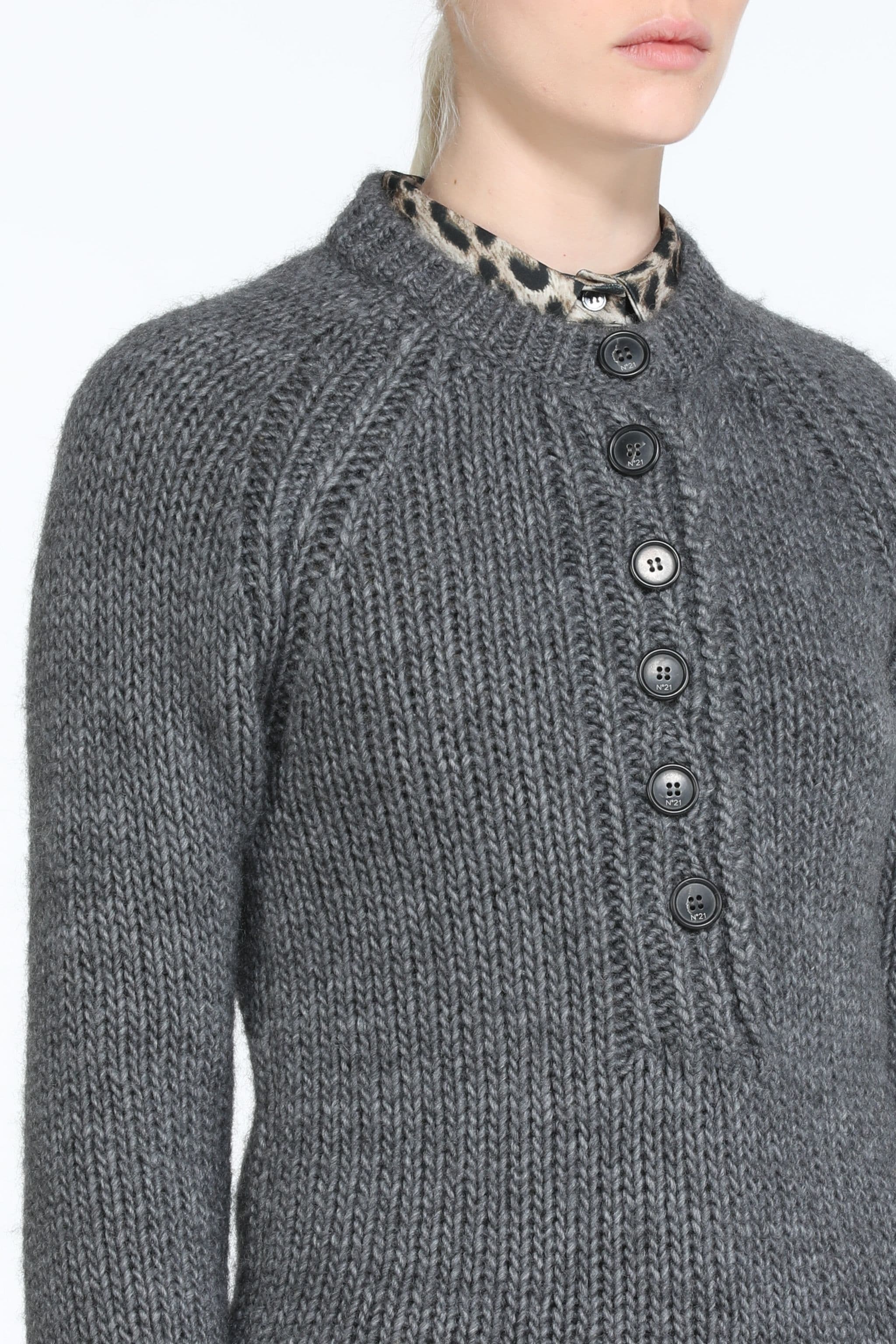 BUTTONED SWEATER - 5