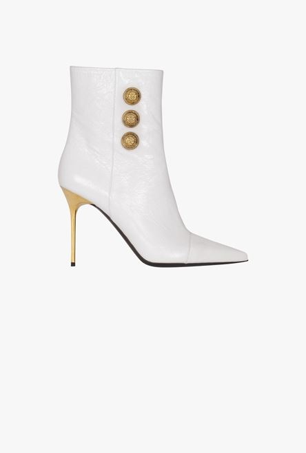 White leather Roni ankle boots - 1