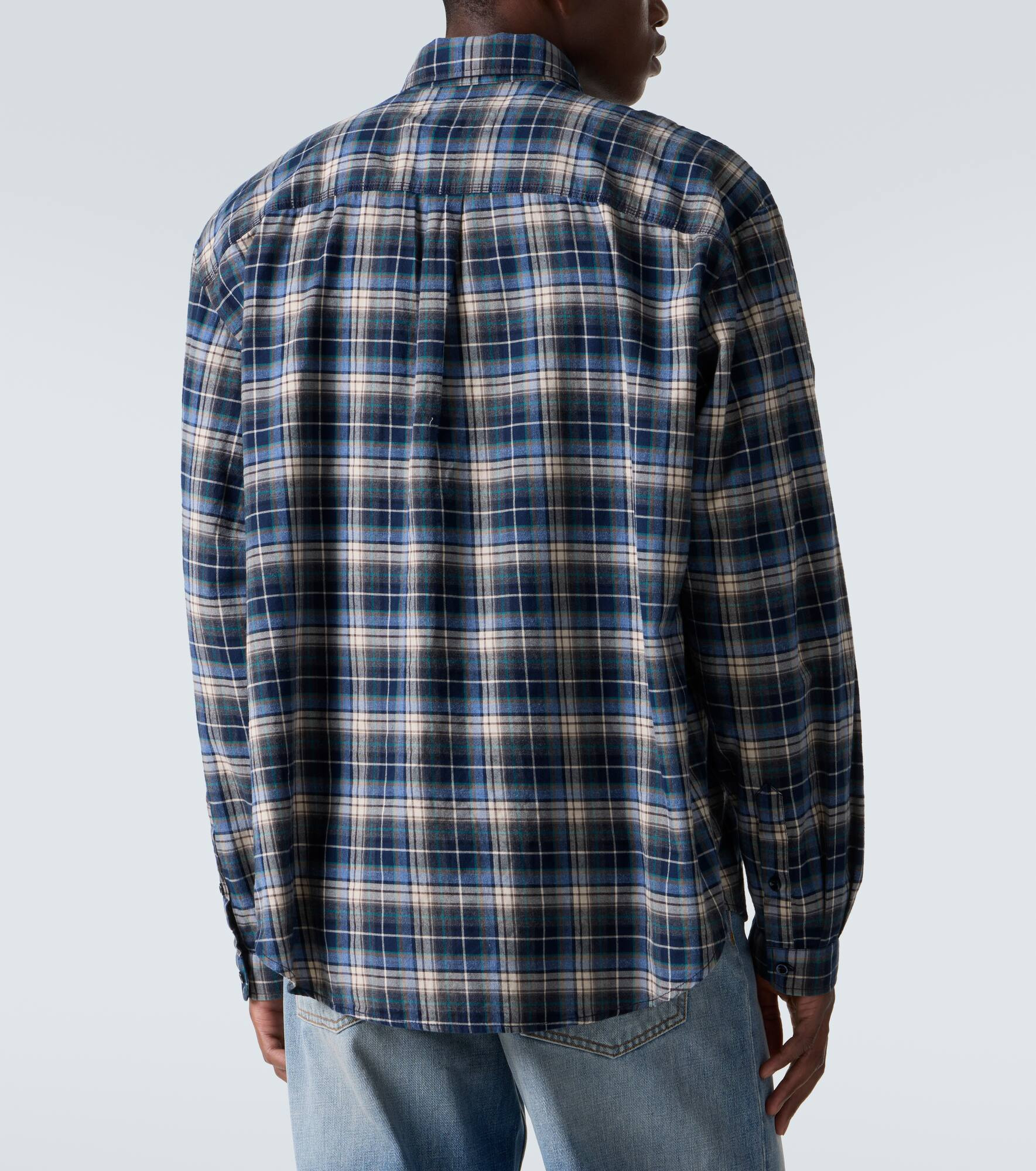 Plaid cotton shirt - 4