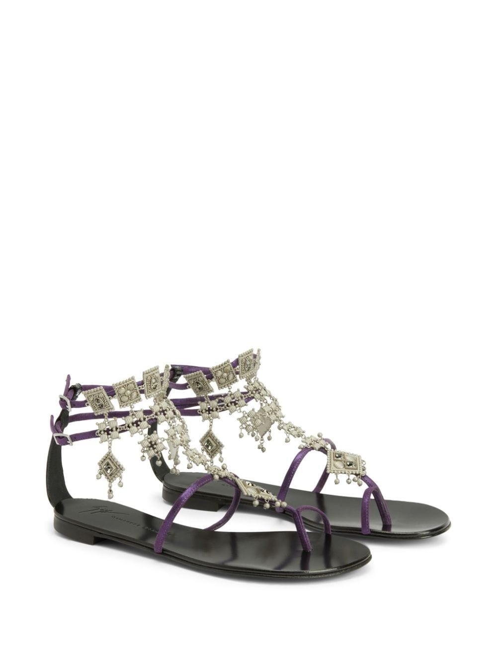 Amira embellished suede sandals - 2