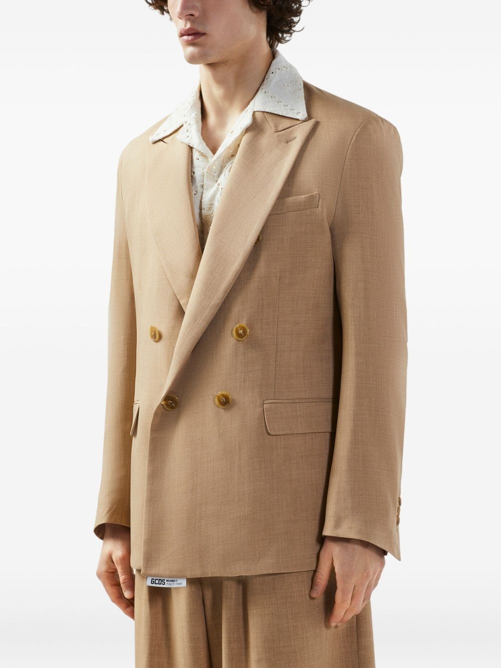 mélange-effect blazer - 4