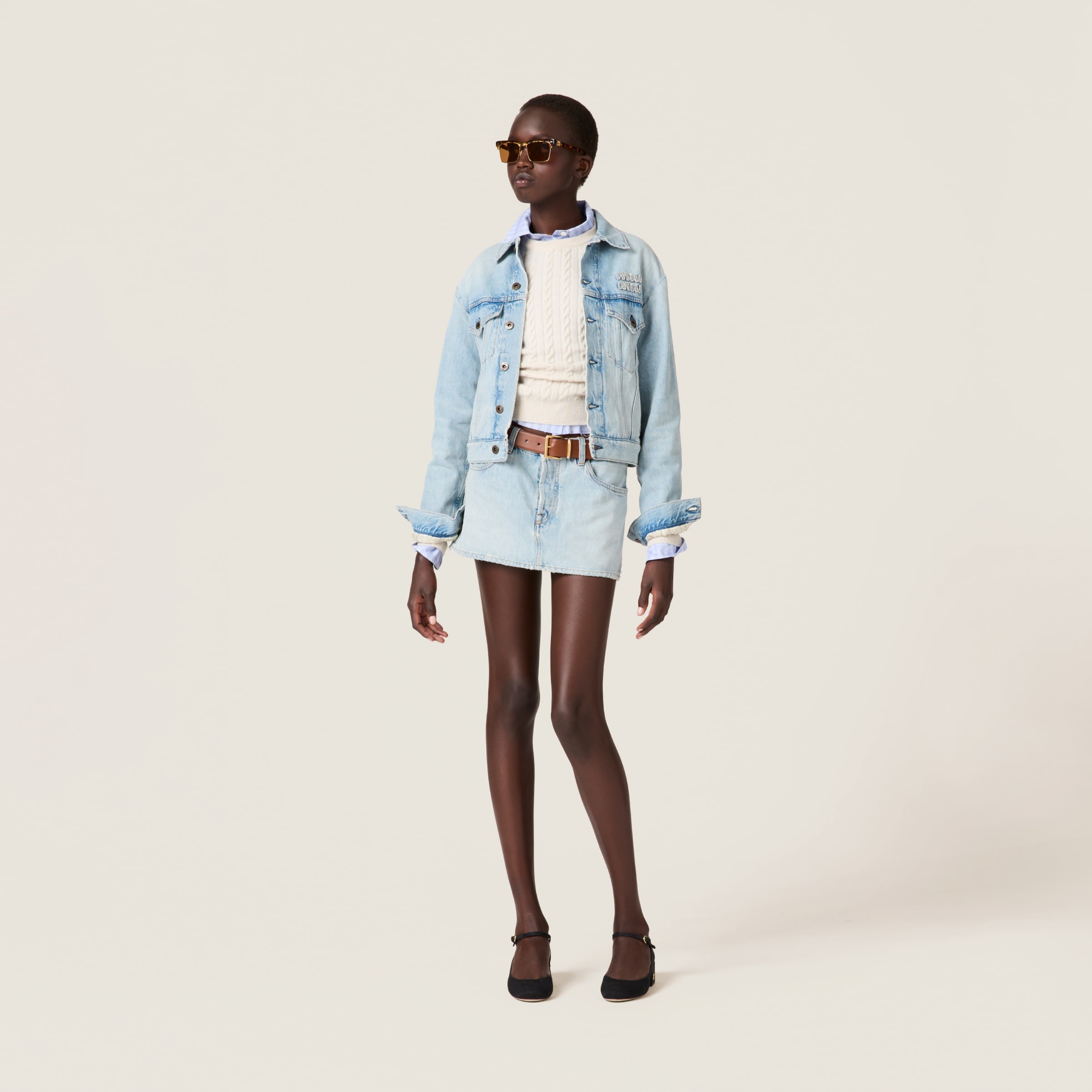 Denim miniskirt - 2