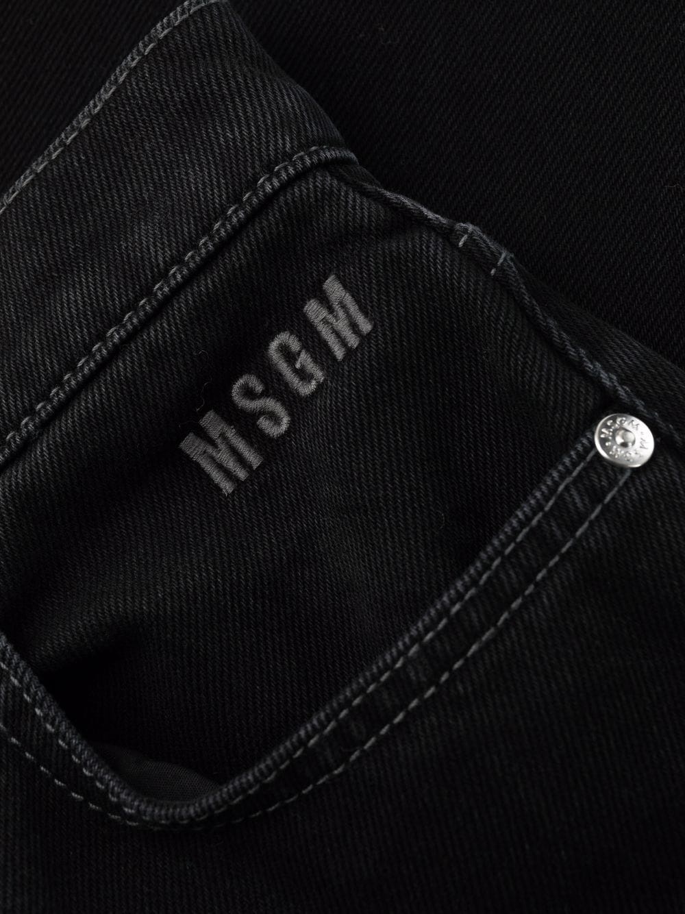 embroidered logo trousers - 6