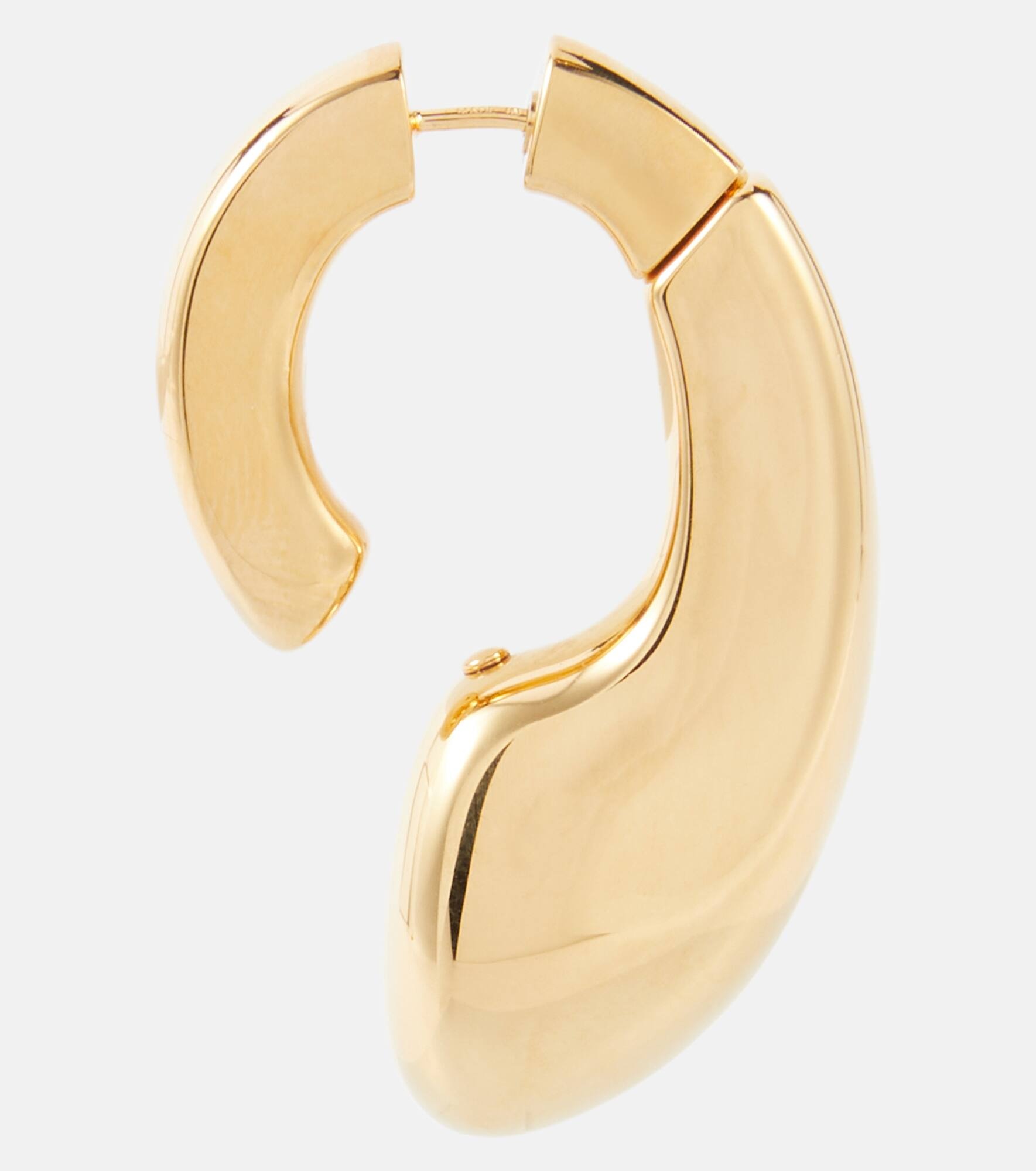 Drip gold-plated earrings - 2