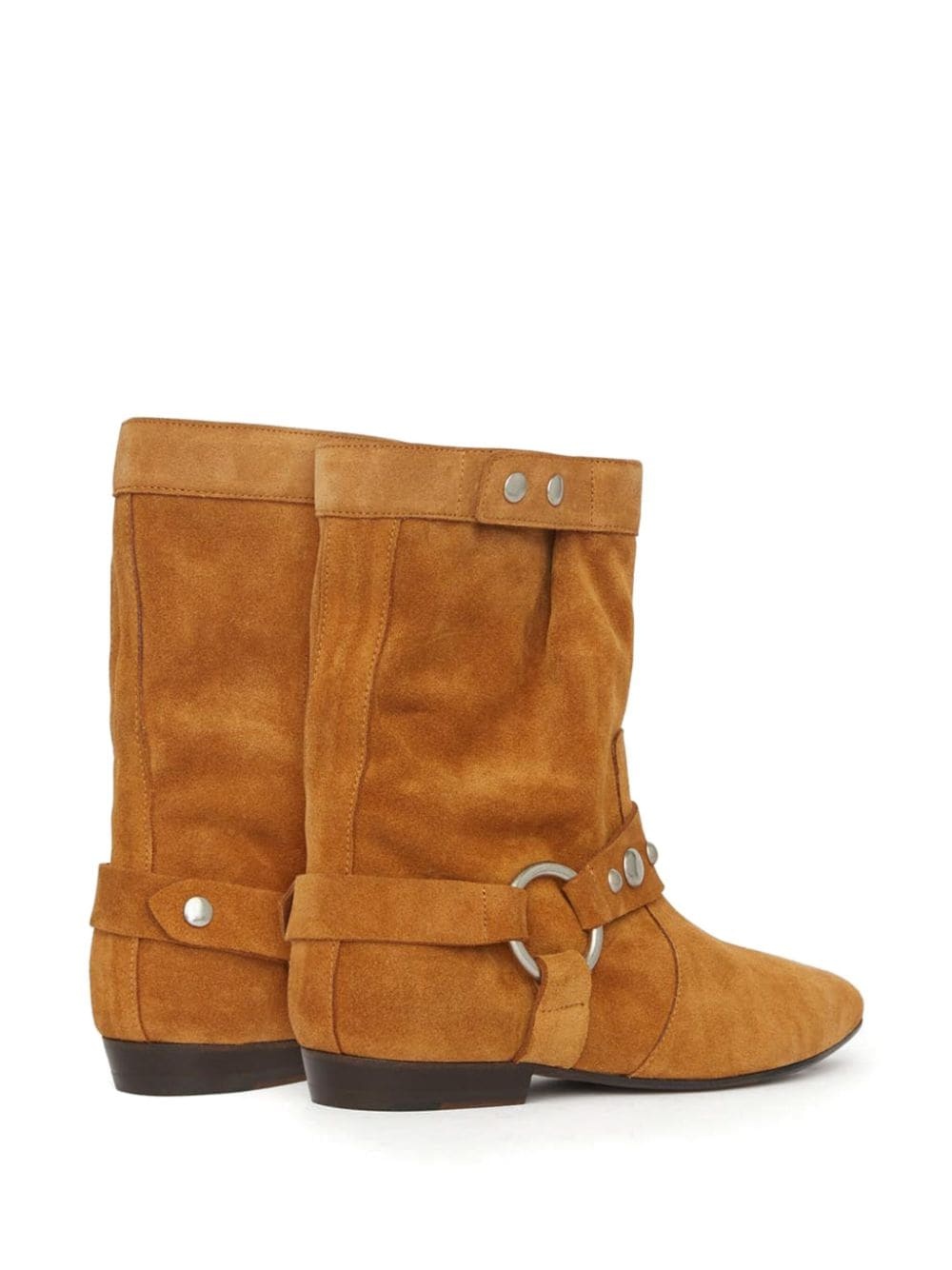 stud-embellished suede boots - 3