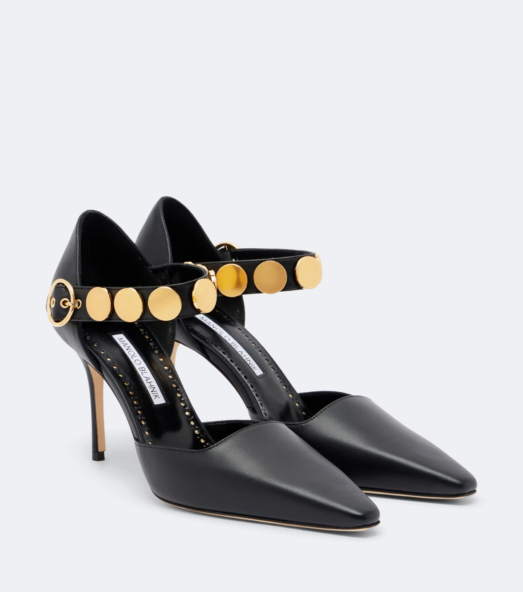 Morgana studded leather pumps - 1