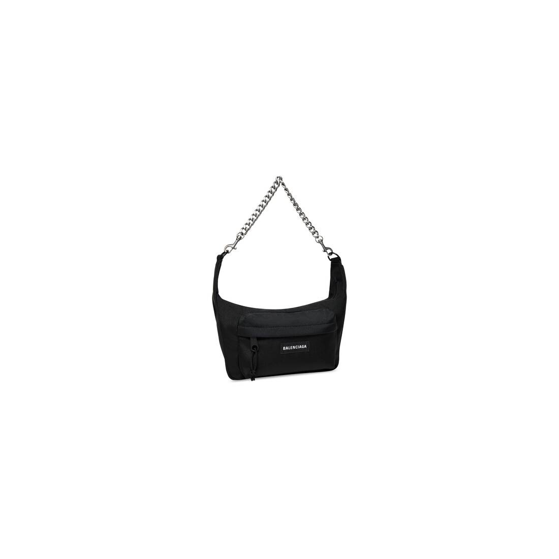 Raver Medium Bag With Chain in Black - 4