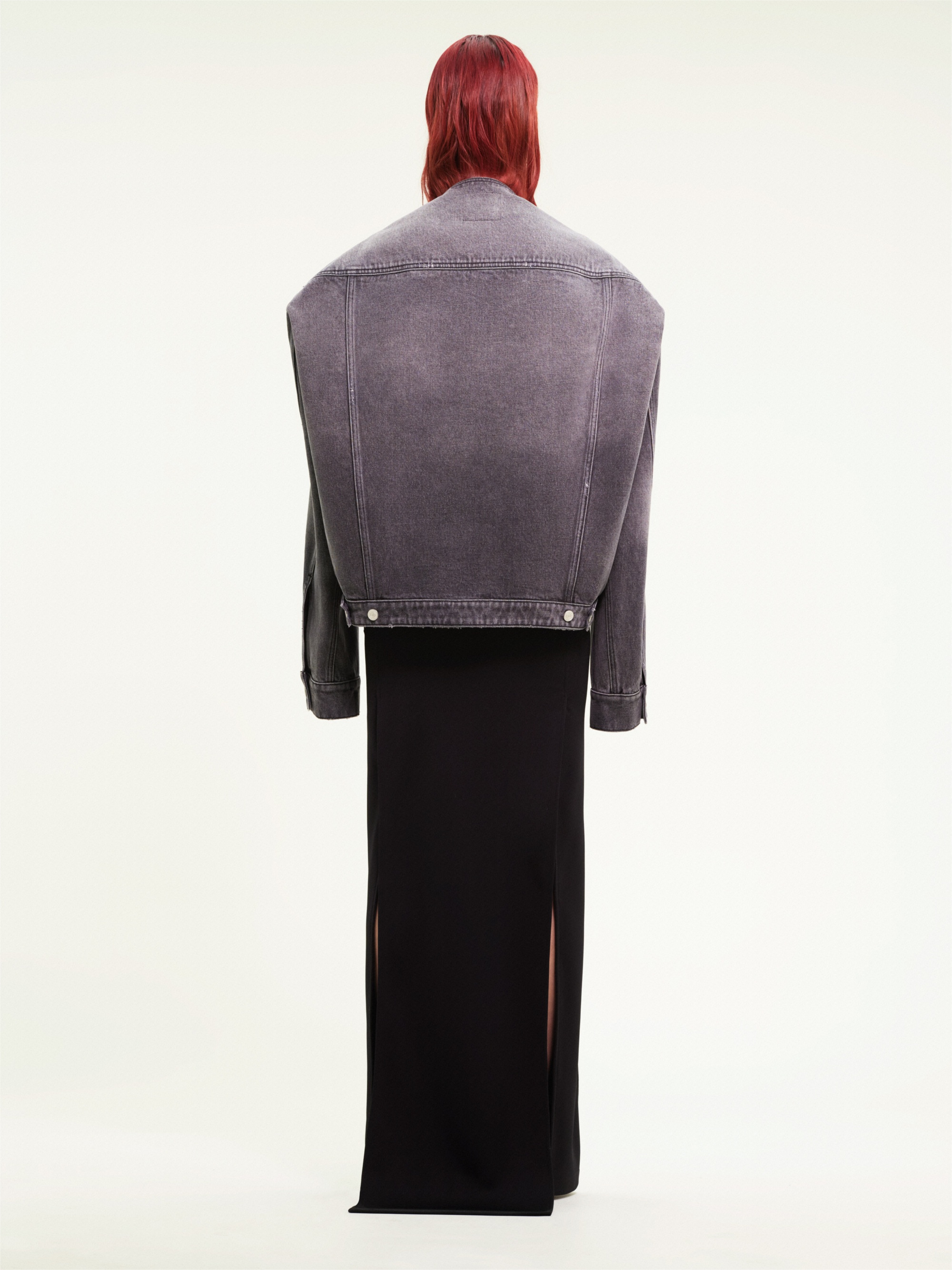 COCOON STONEWASHED DENIM JACKET - 4