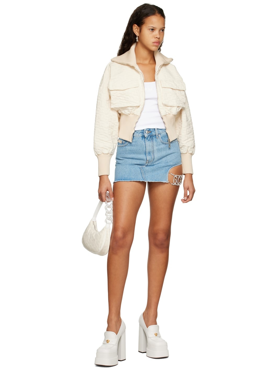 White Scoop Neck Tank Top - 4