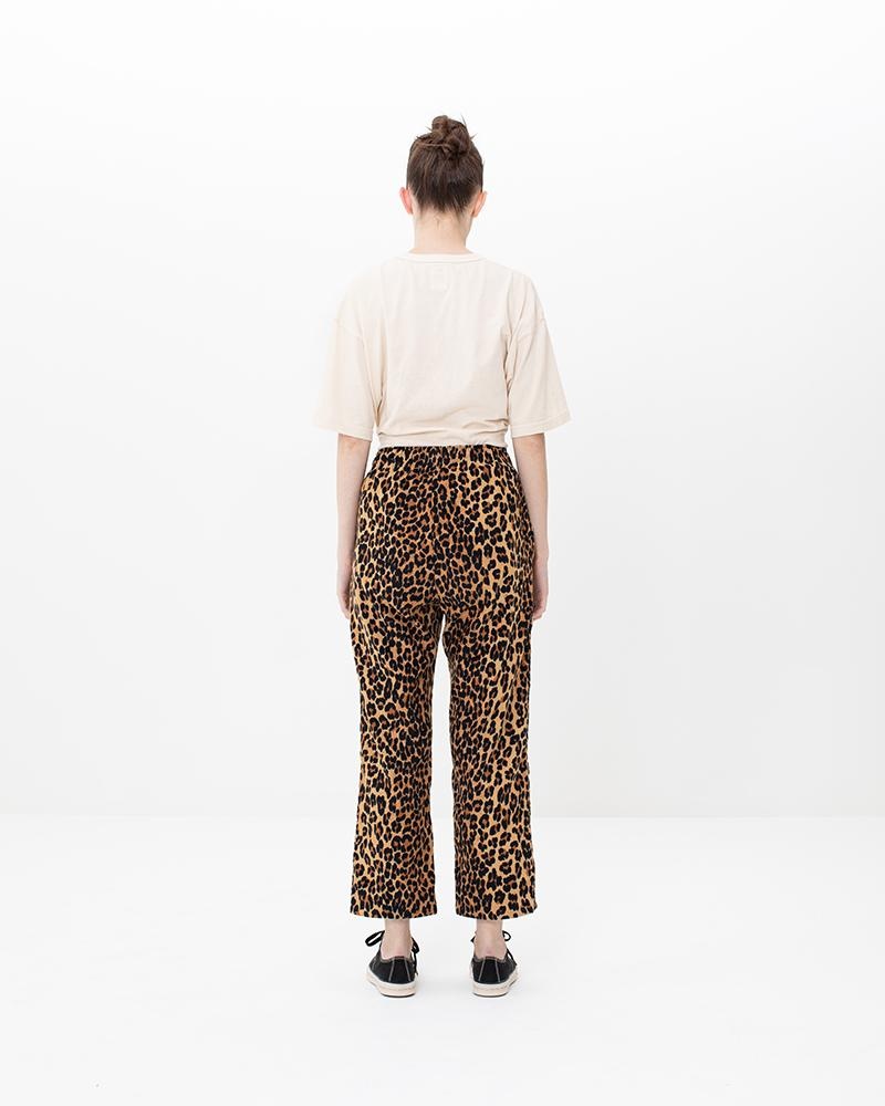 ALISON PANTS LEOPARD W BEIGE - 4