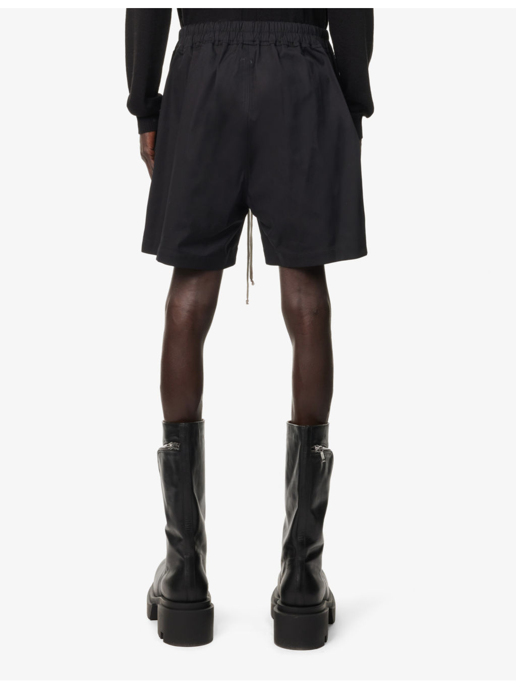 Bela Two-Slip-Pockets Relaxed-fit Stretch-Cotton Shorts - 4