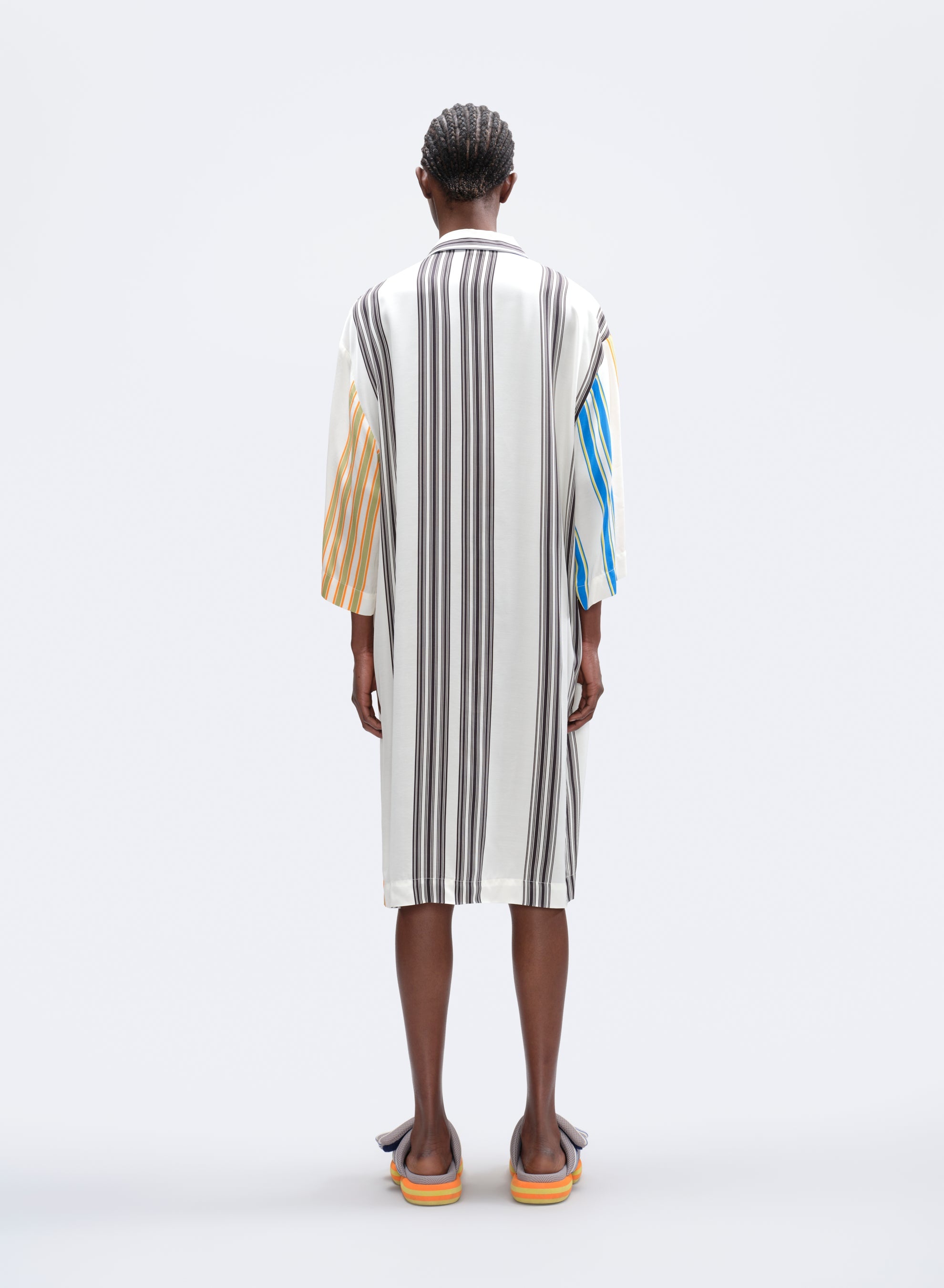 STRIPED SHIRT DRESS - 4