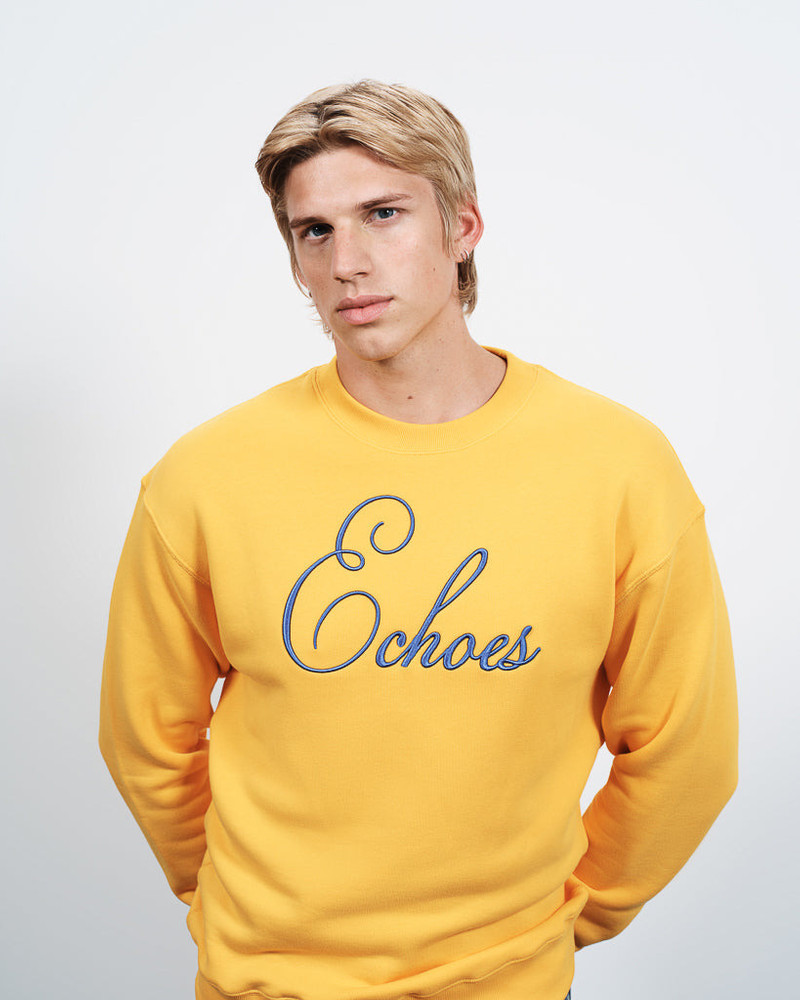 MENS ECHOES SWEATSHIRT IN GOLD 1