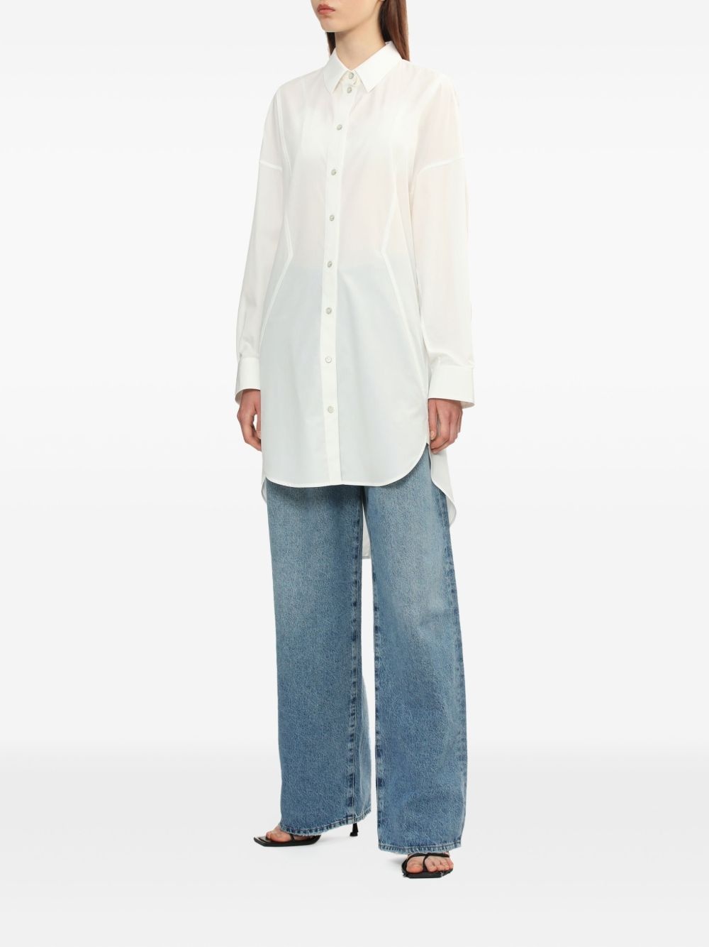 buttoned shirt dress - 3