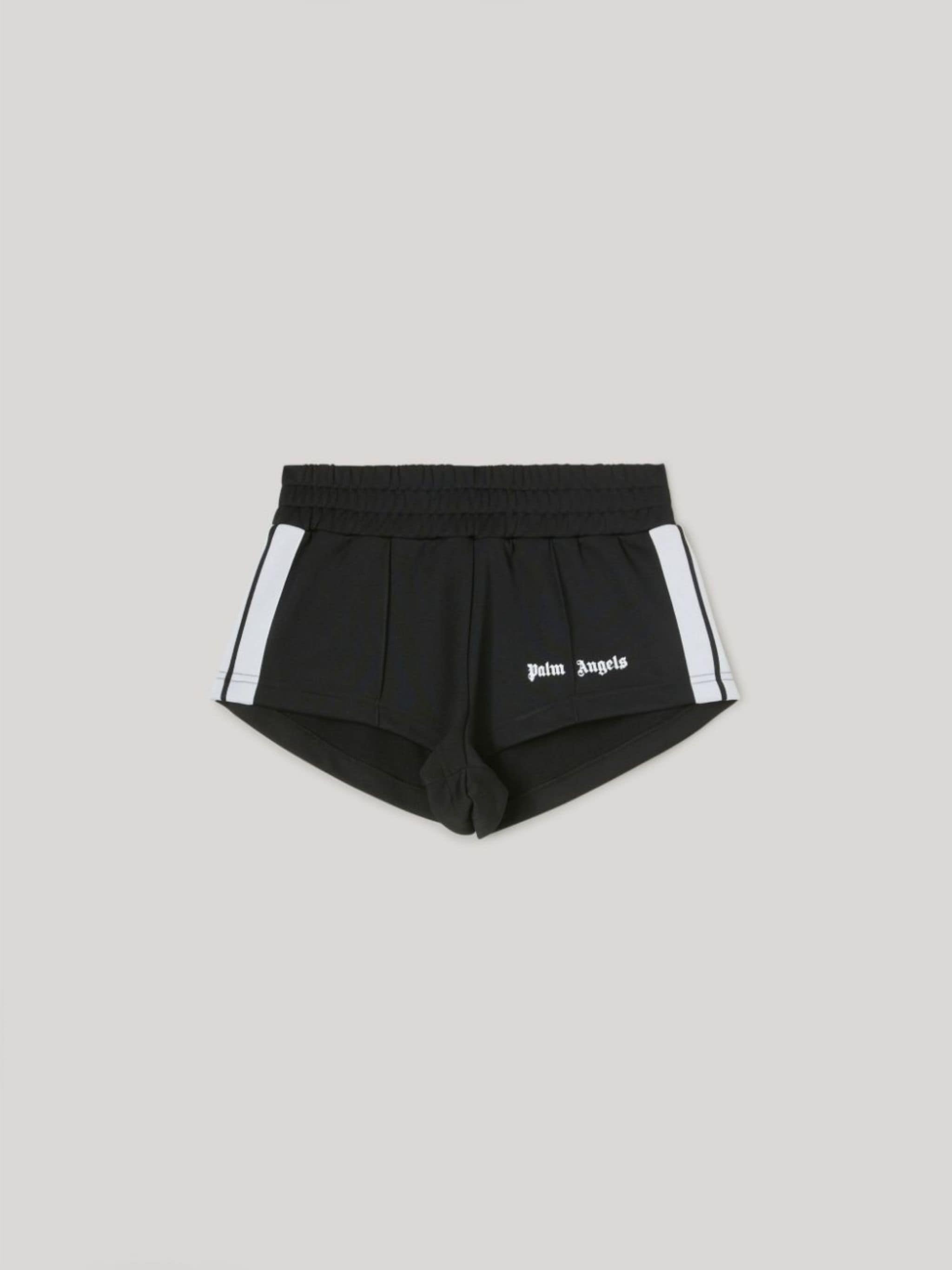 BLACK TRACK SHORTS - 1
