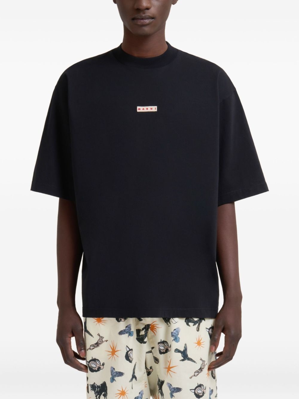 logo-print cotton t-shirt - 3