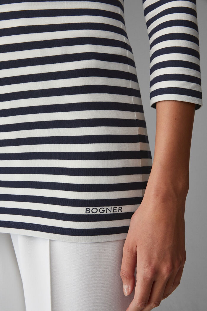 Louna Longsleeve in Navy blue/White - 4