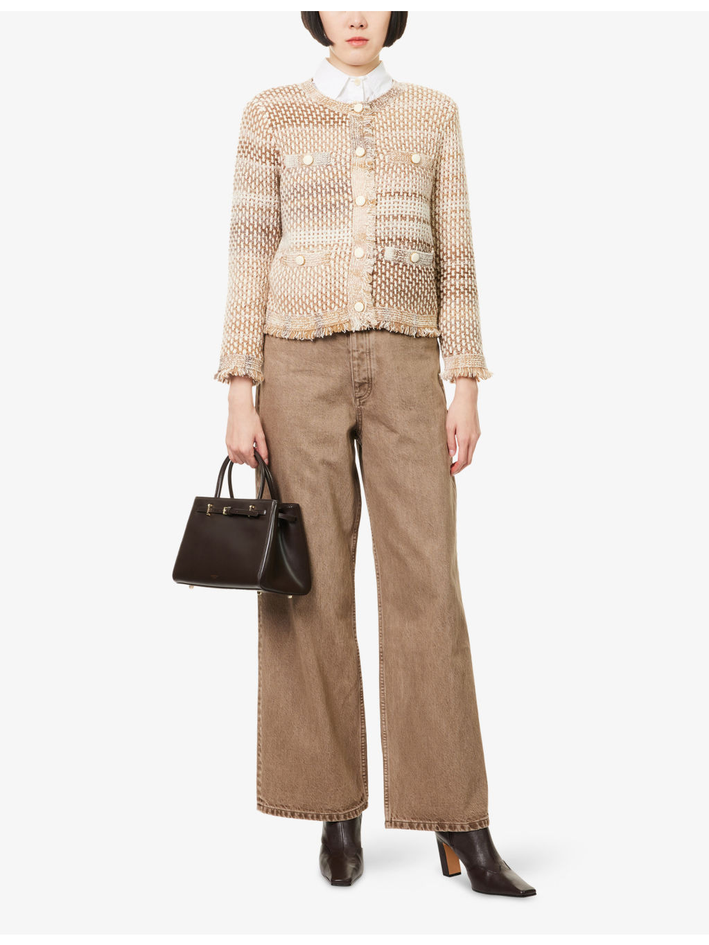 Sariyah Fringed-Trims Cotton-Blend Jacket - 2