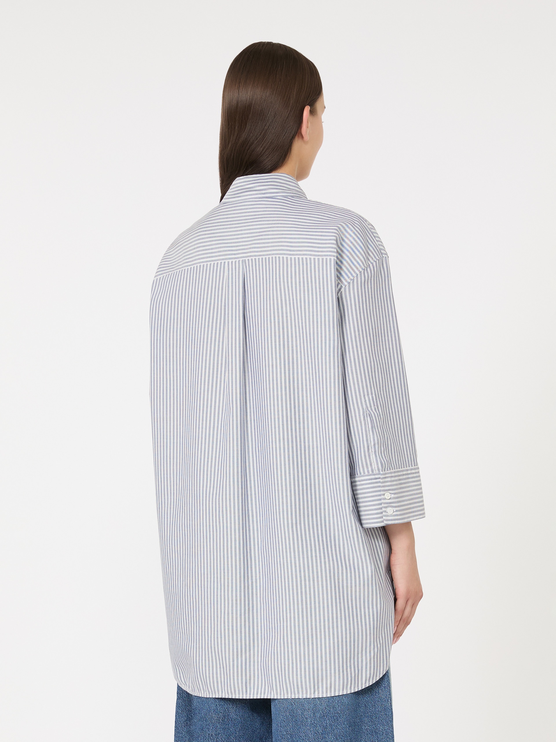 QUEVA Oversized cotton Oxford shirt - 4