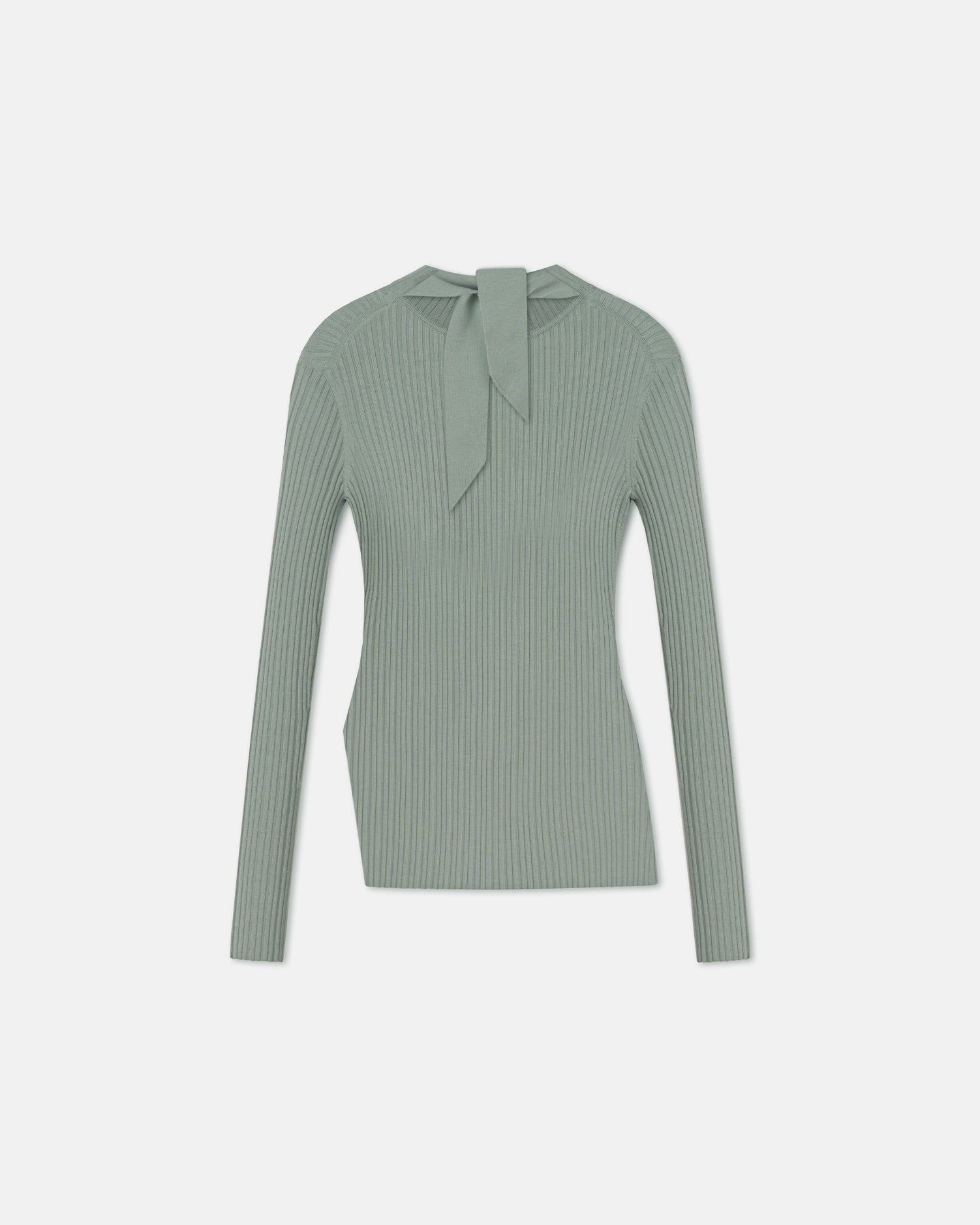 Fine Merino Rib Long Sleeved Top - 2