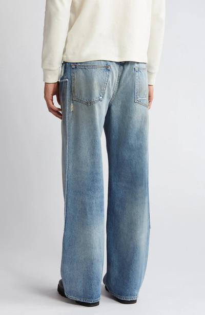 FRAME Patched Wide Leg Jeans outlook