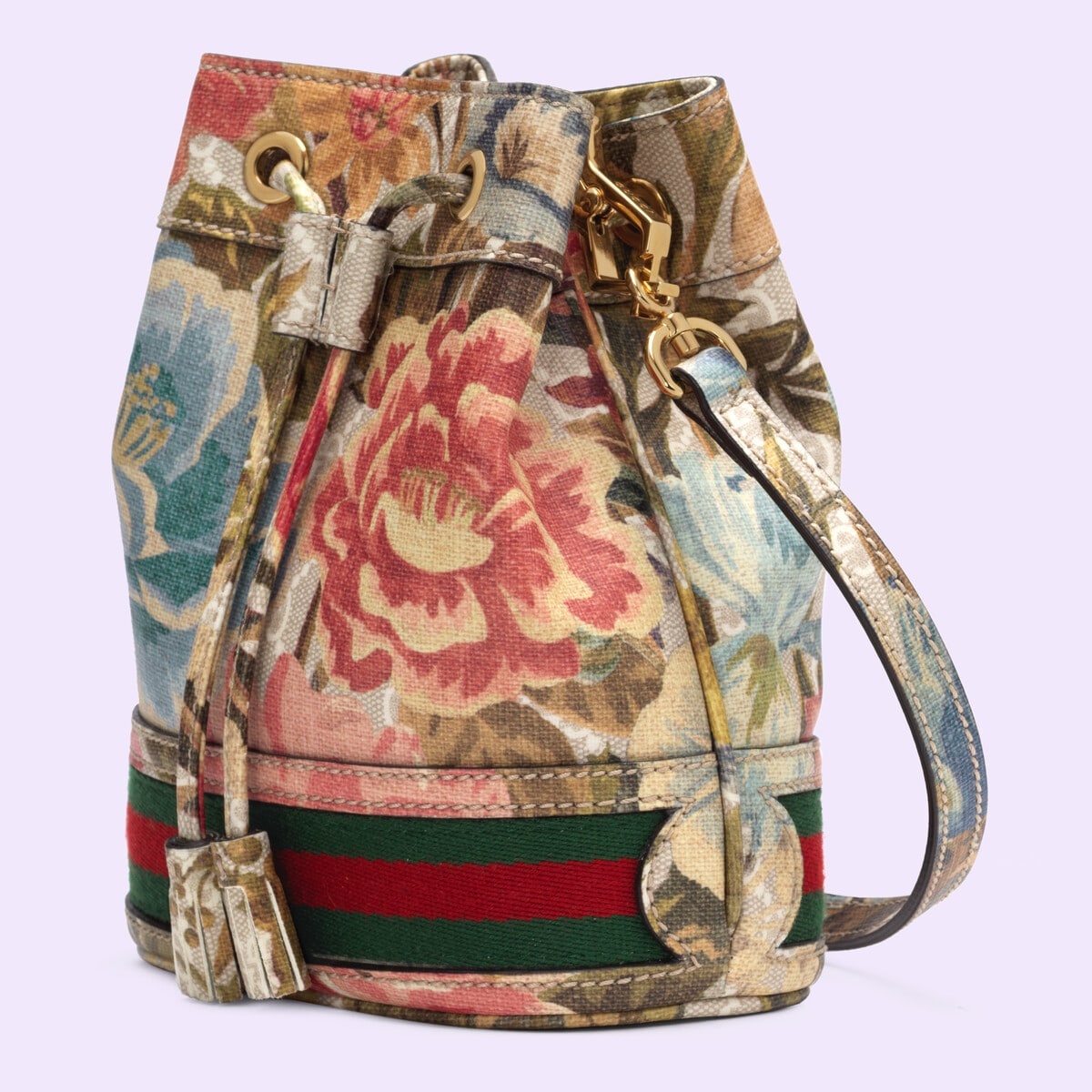 Ophidia GG Flora mini bucket bag - 2