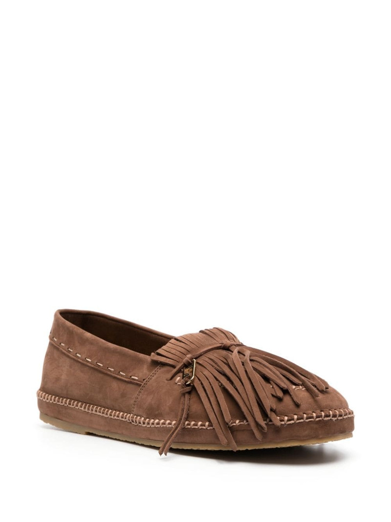 FENDI O' Lock suede moccasin outlook