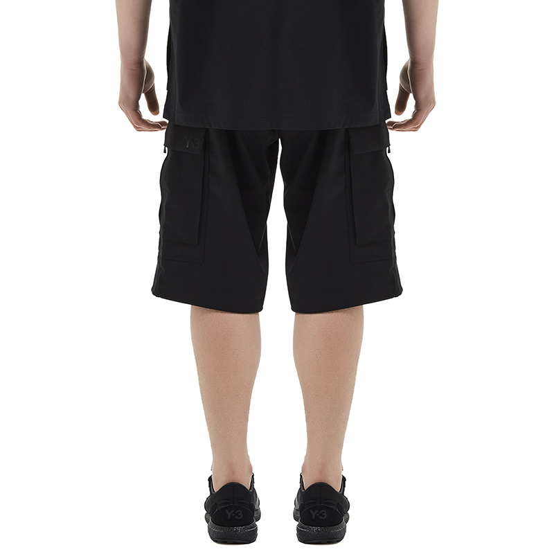 adidas Y-3 Classic Refined Wool Stretch Cargo Shorts 'Black' FN3401 - 5