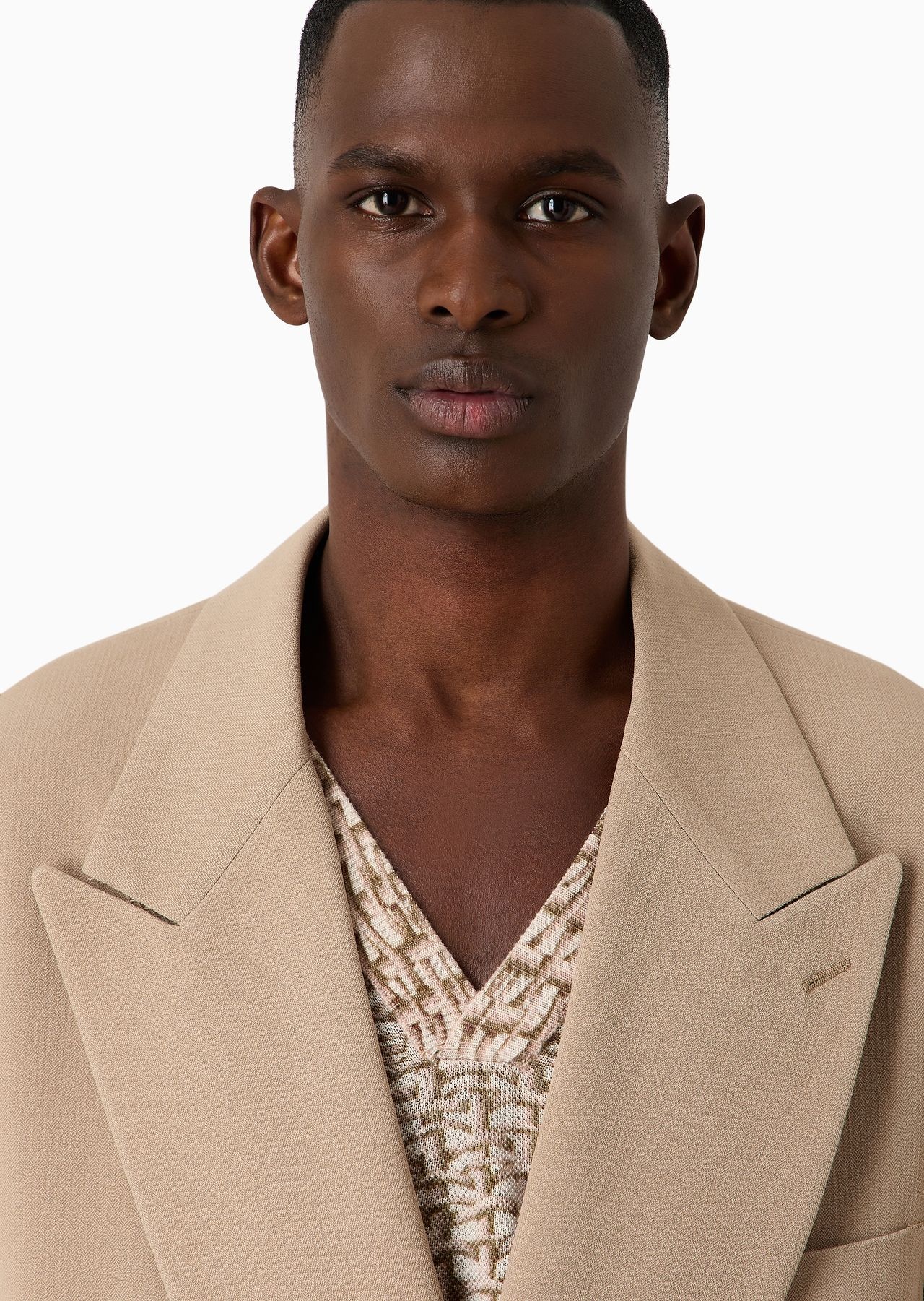 Double-breasted jacquard silk suit - 5