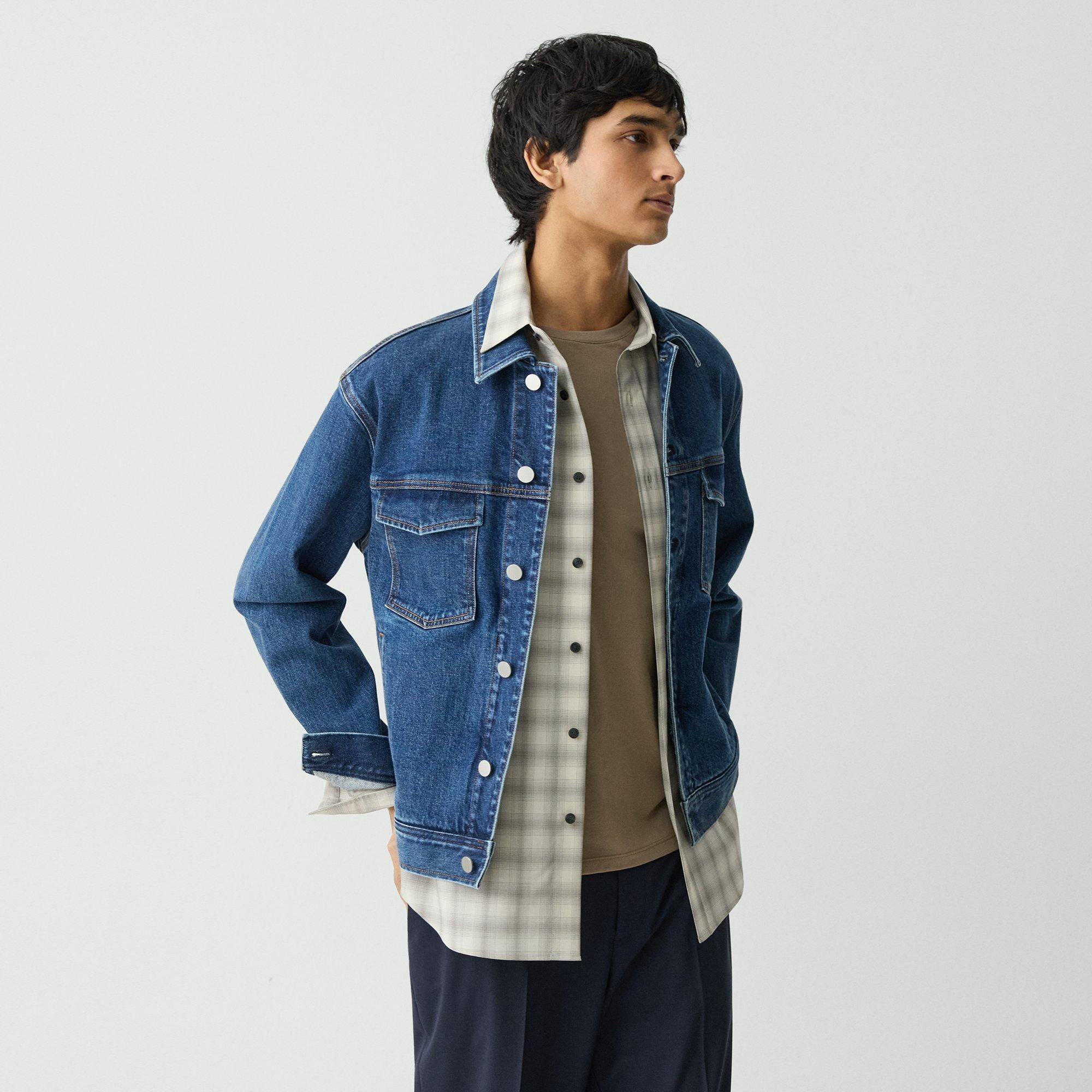City Trucker Jacket in Stretch Denim - 3