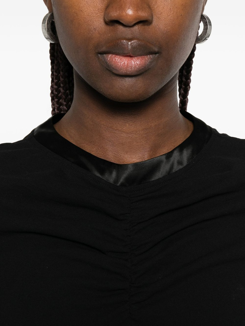 draped panelled coat 5