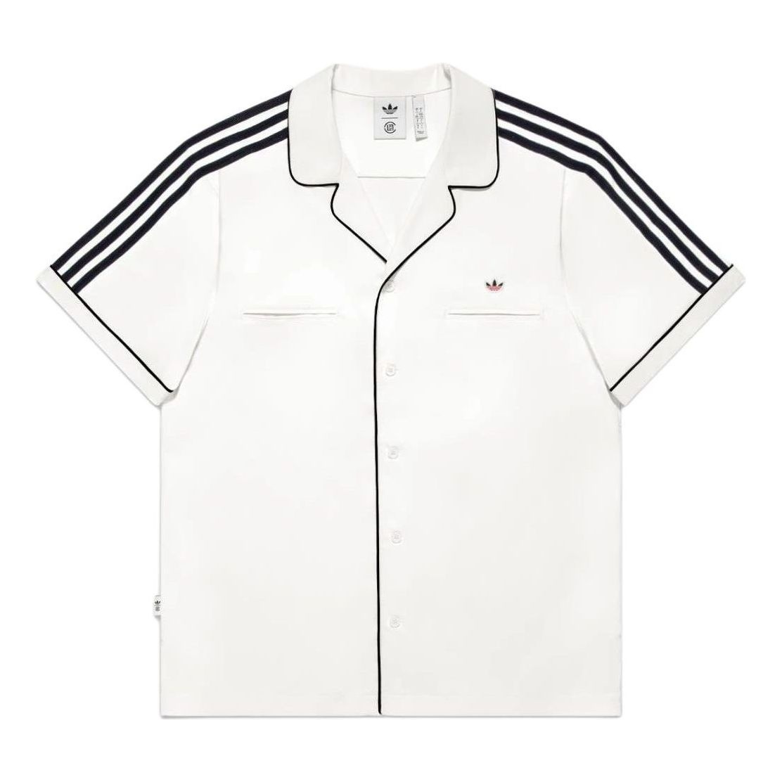 adidas x CLOT Bowling Shirt Asia Sizing 'White' IY8685 - 1
