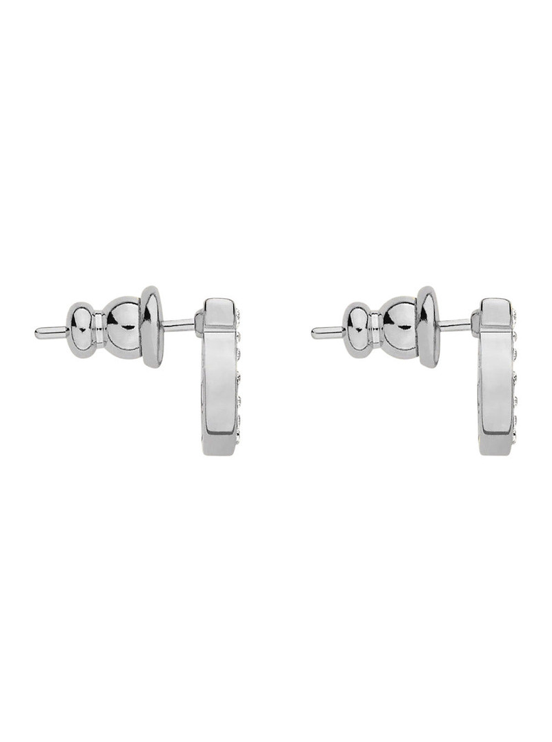 Stud Stra 8d Metallic Brass Glass Earrings 2