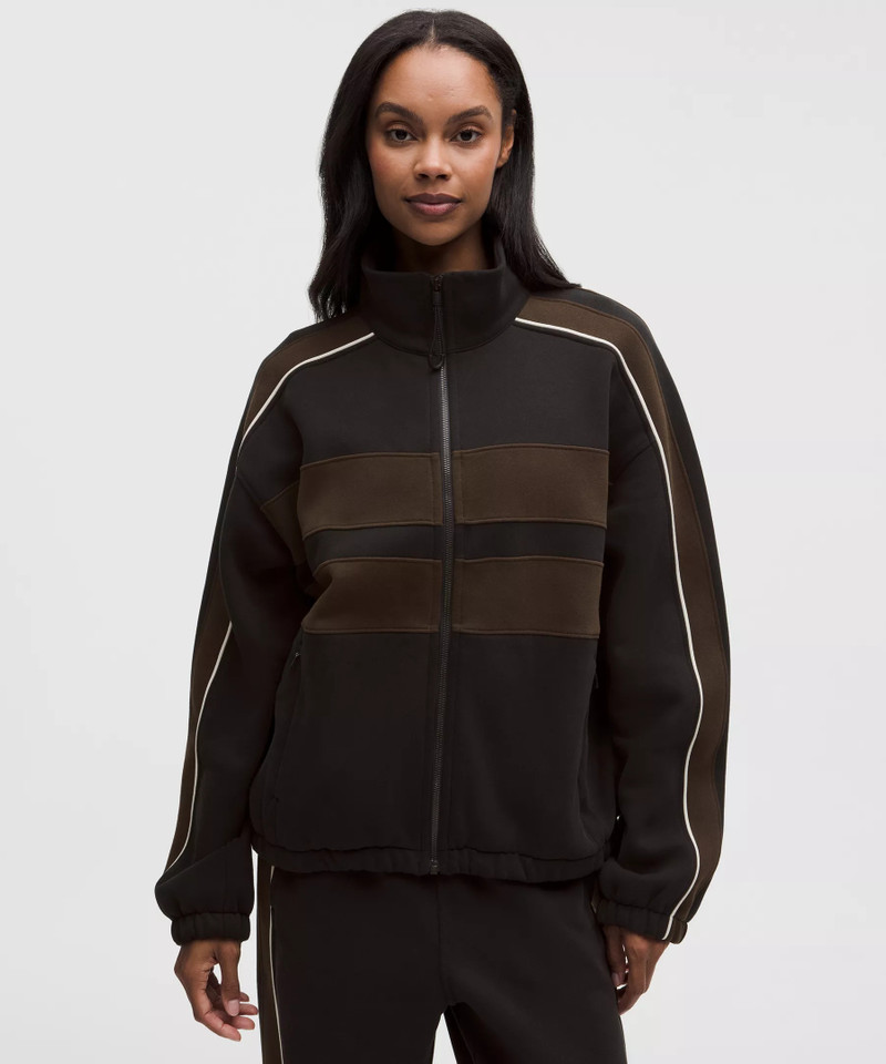 Women's Steady State Oversized Funnel Full Zip *Stripe 1
