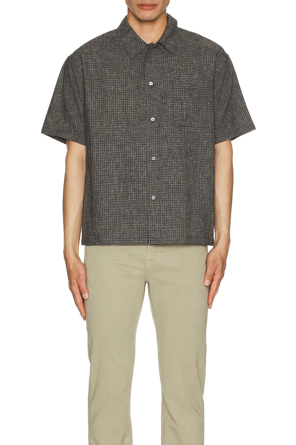 Textured Button Down Shirt - 4