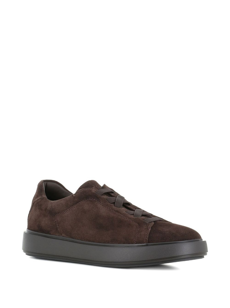 OFFICINE CREATIVE suede lace-up sneakers outlook