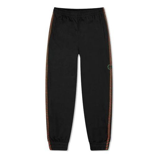 Gucci Airtex Rope Taped GG Logo Track Pant 'Black/Multicolor' 599356-XJB1N-1082 - 1