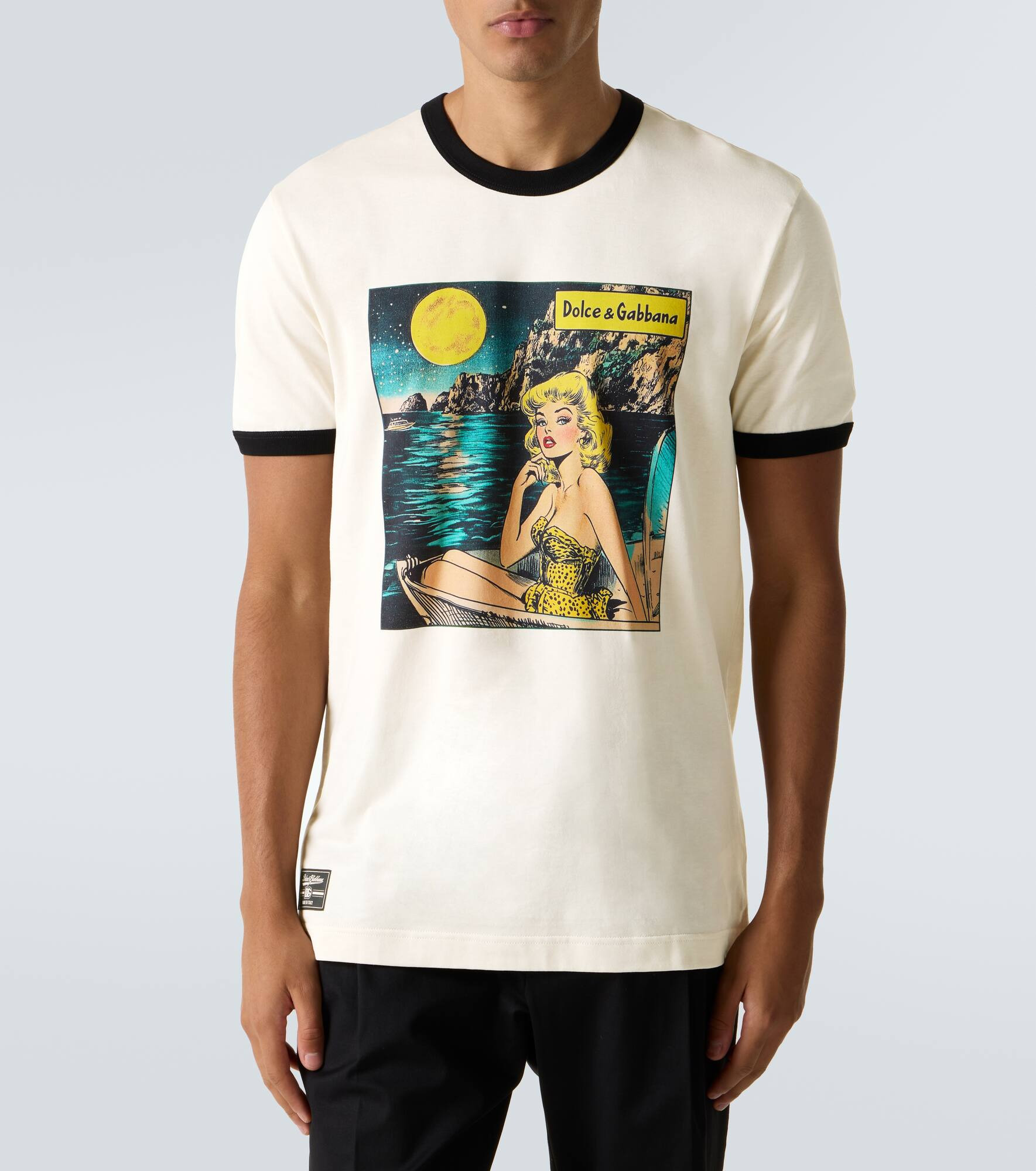 Printed cotton jersey T-shirt - 3