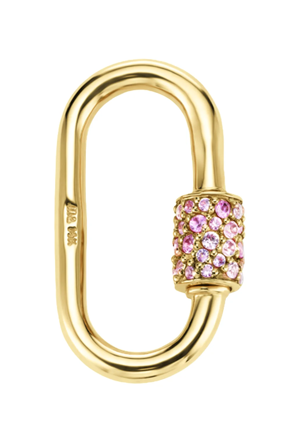 Pink Sapphire Medium Stoned Lock - 1