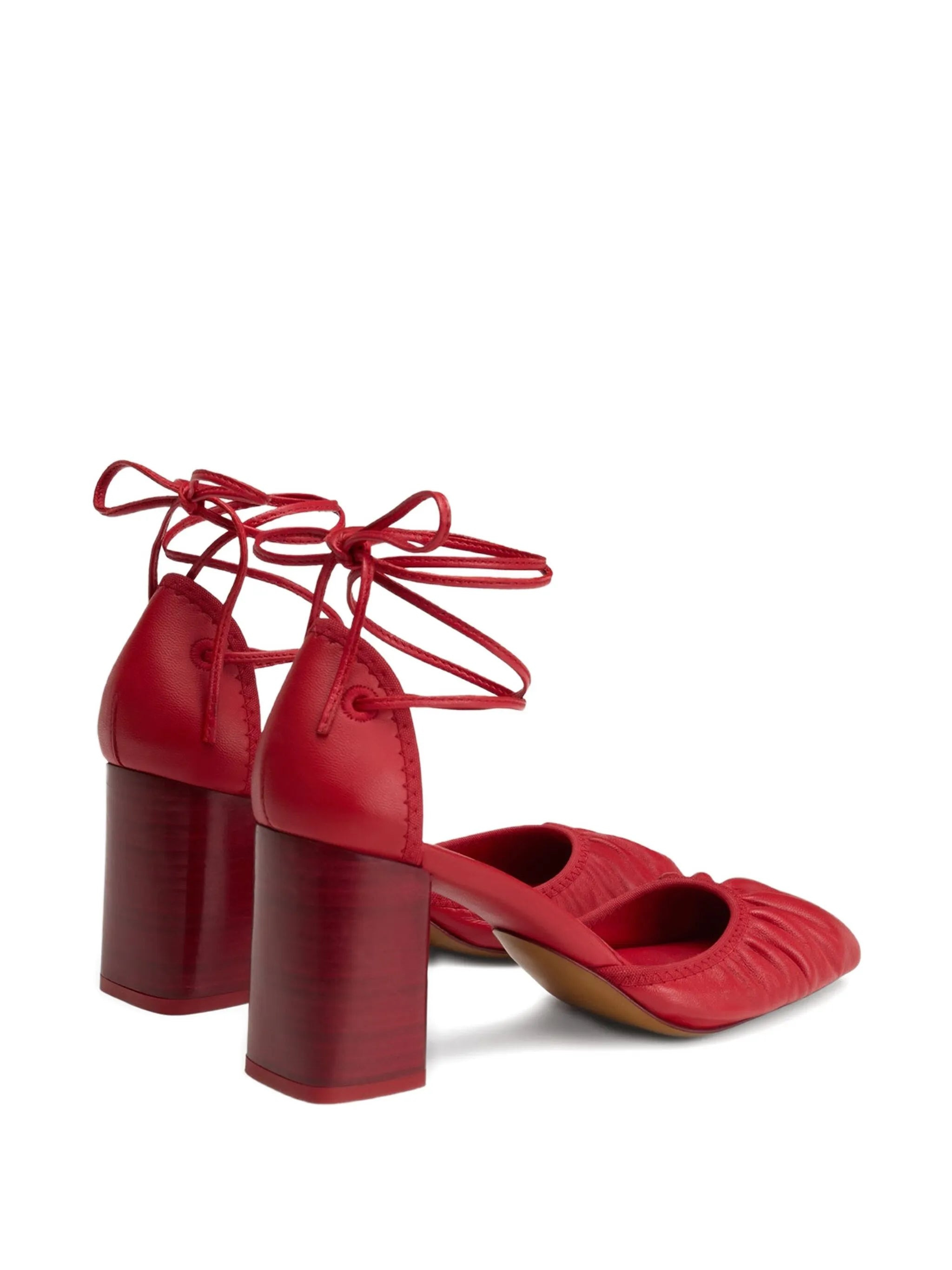 Lemaire 85mm Micro Ballerina 85 Gathered-toe Lace-up Flats - 3