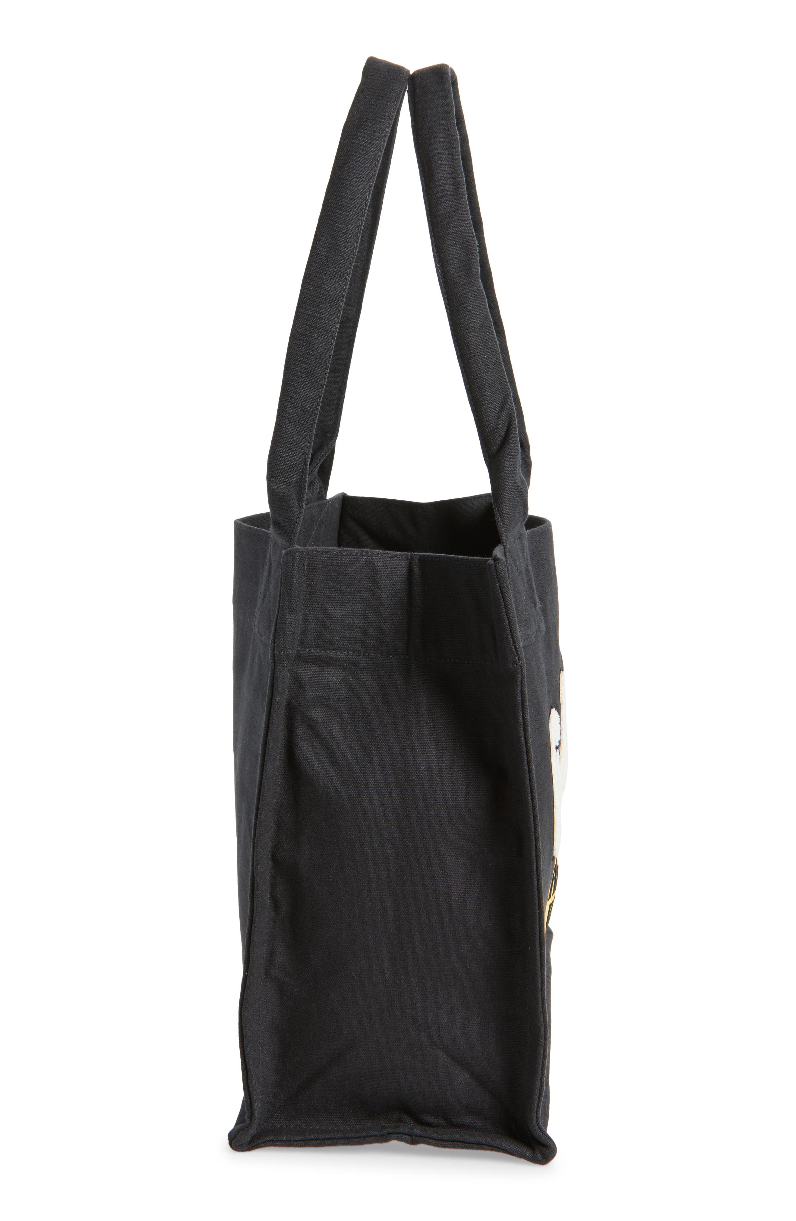 Ganni Large Banana Graphic Easy Shopper in Black at Nordstrom - 5