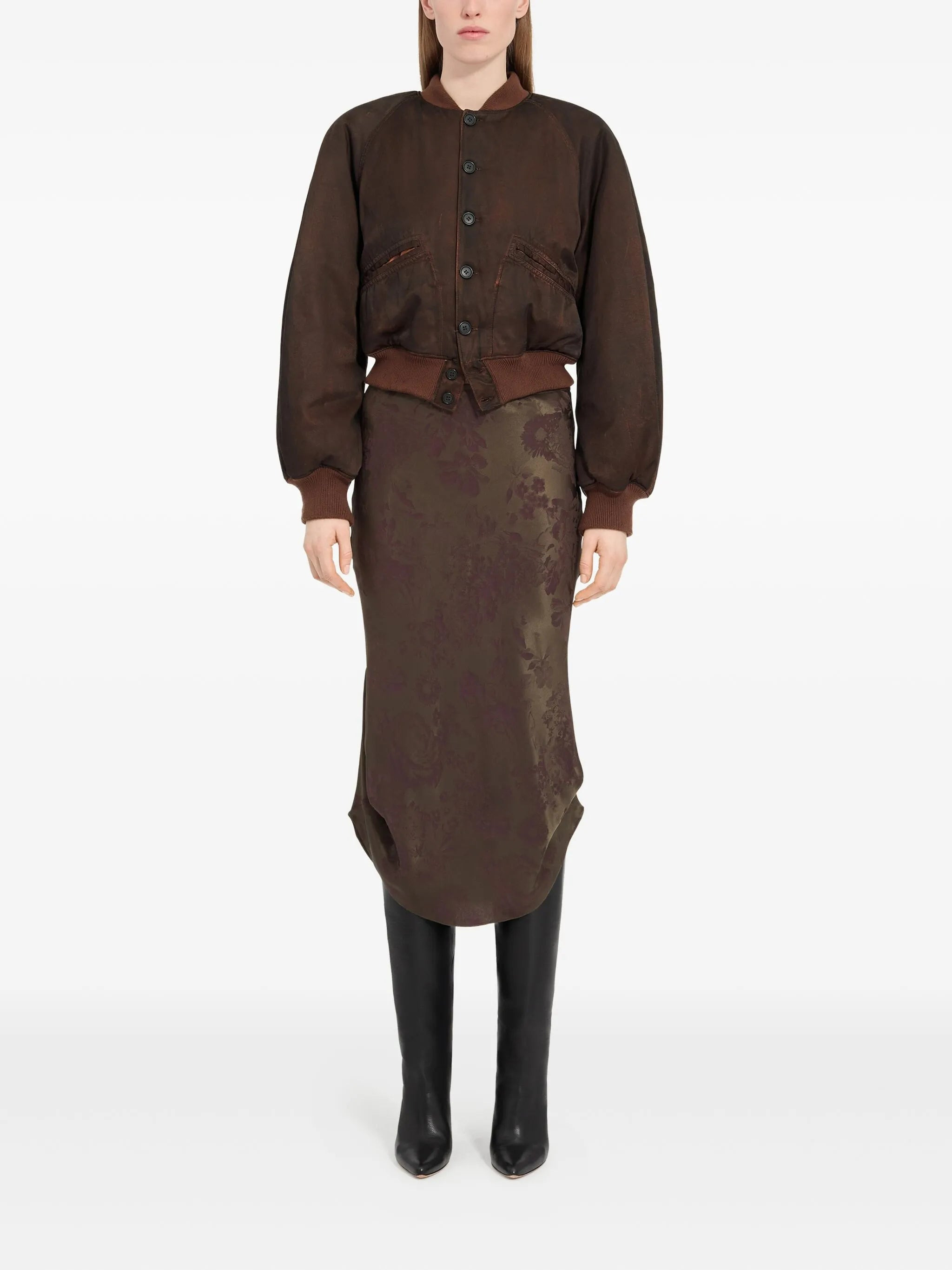 Mm6 Maison Margiela Button-up Bomber Jacket - 4