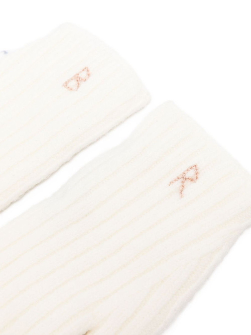 RUSLAN BAGINSKIY embroidered-logo gloves outlook