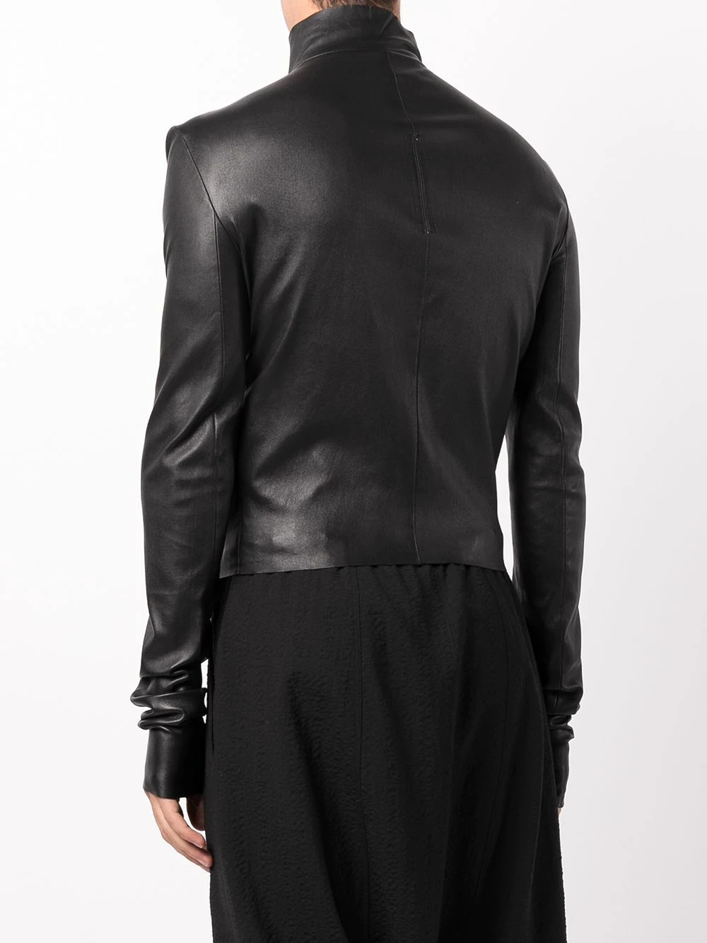 Gary asymmetric leather jacket - 4