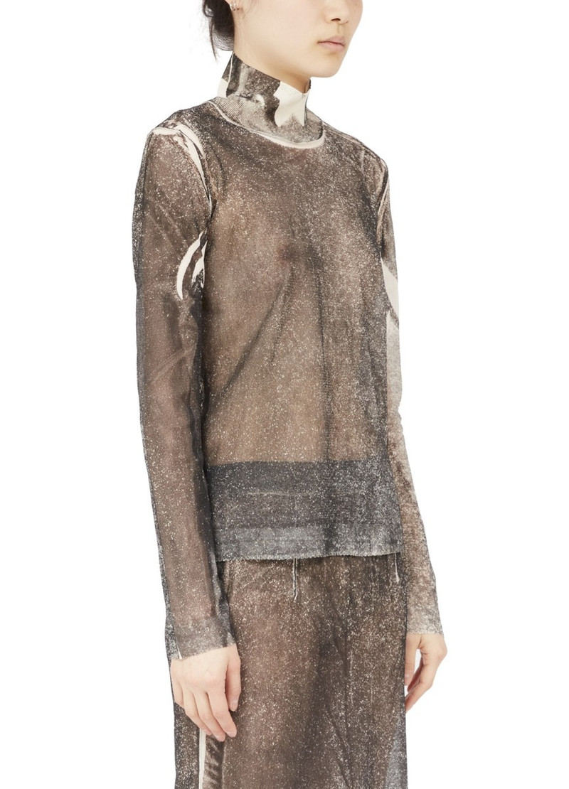 Serigraphic silk crepe top 6