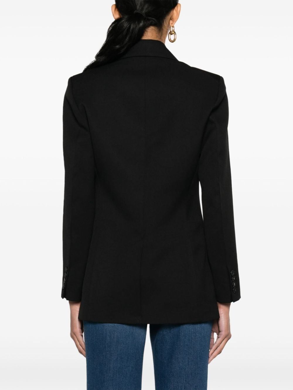 gabardine single-breasted blazer - 4