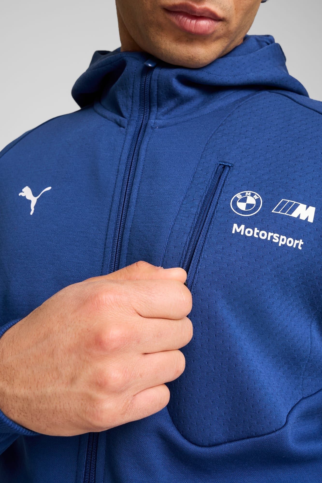 BMW M Motorsport Men's Hooded Sweat Jacket - 4