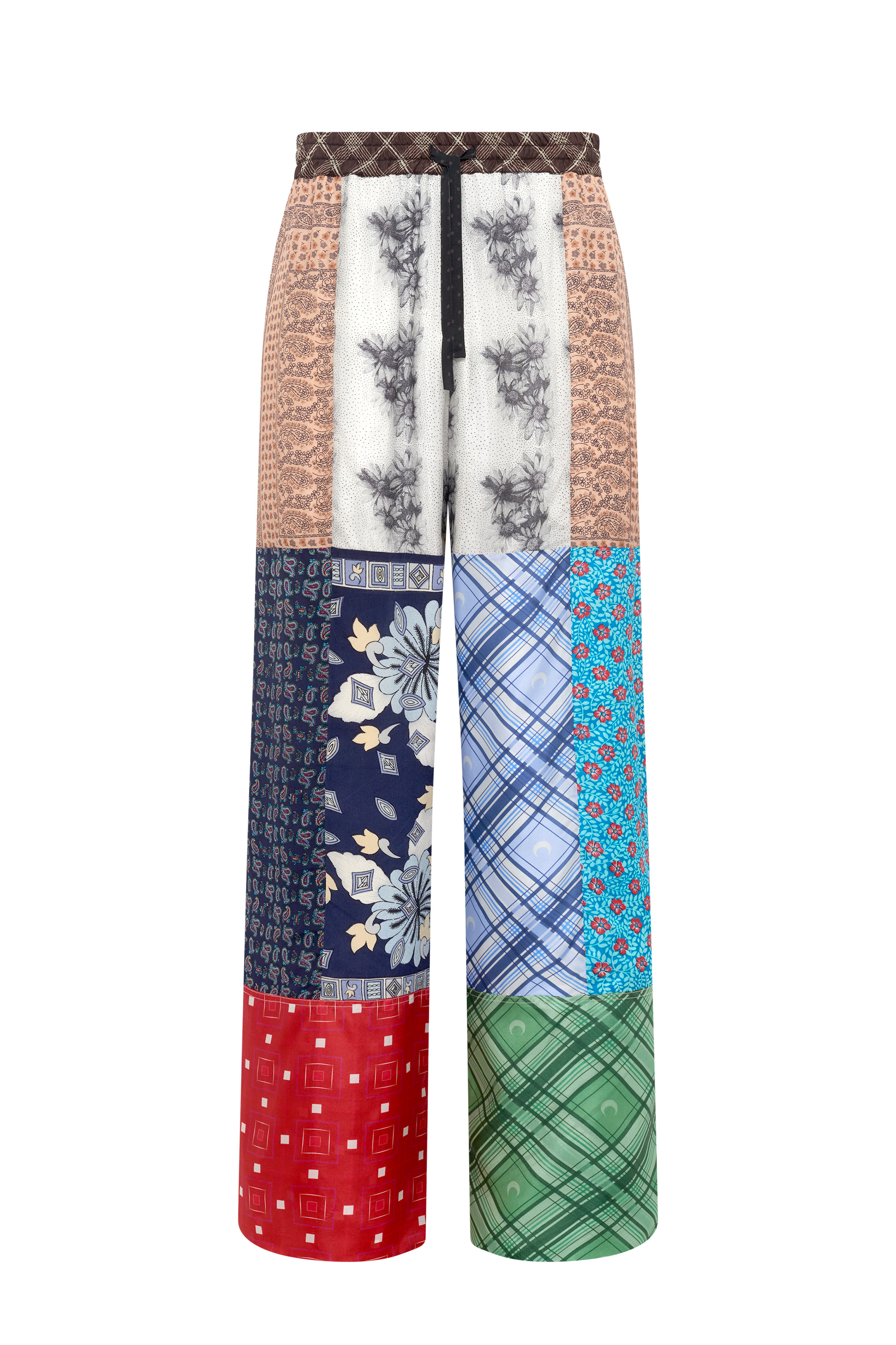 Regenerated Silk Scarves Drawstring Trousers - 14